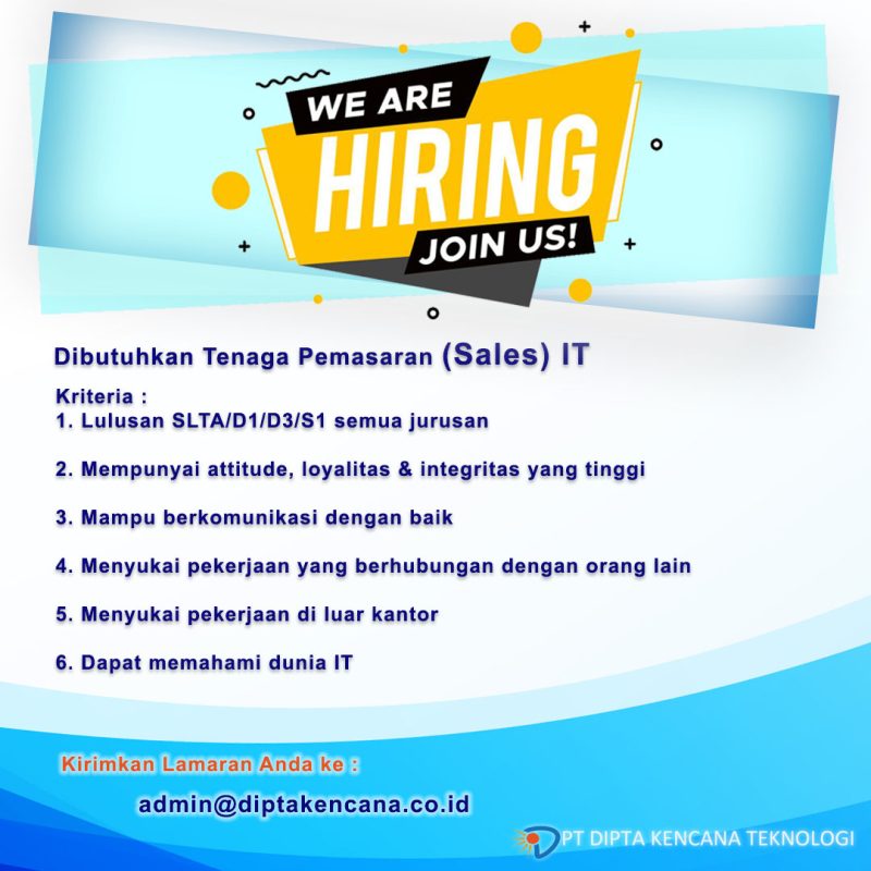 Career – PT. Dipta Kencana Teknologi